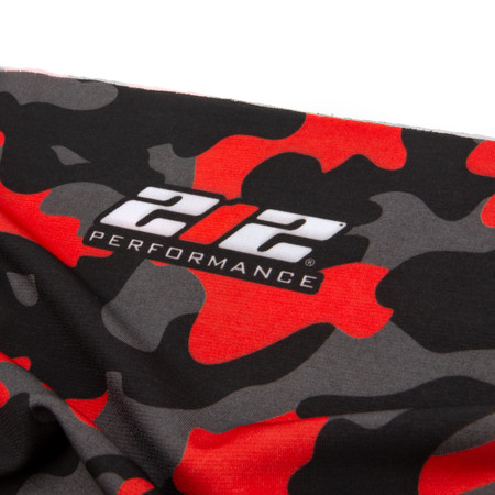 212 Performance Protective Neck Gaiter and Particulate Filtering Face Cover in Red / Grey / Black Camo FC3-05-000